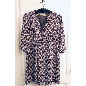 Boden Printed Purple Martha Dress sz 4P